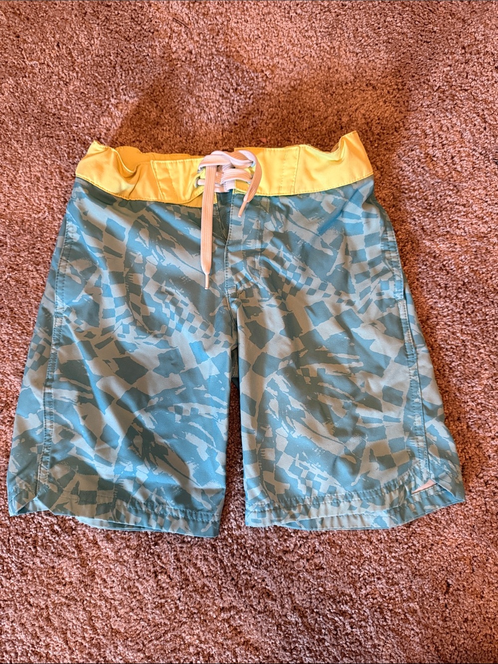 art class Yellow and Teal Swim Shorts